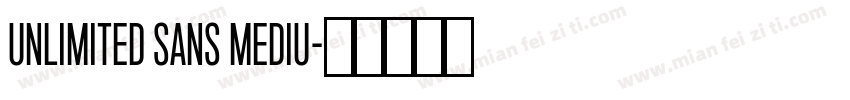 Unlimited Sans Mediu字体转换